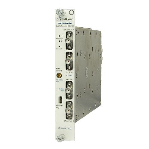 6 GHz Signal Source PXI Module left angle view